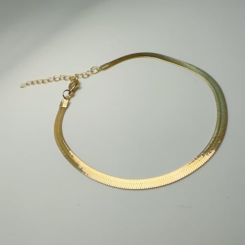 Anklet for Women Layered Anklets Women Double Heart Silver Bohemian Pearls Flat Chain Ankle Bracelet Charm Beaded Dainty Foot Jewelry Heart Charm Dainty Layer Anklets Trendy - color: Flat Chain