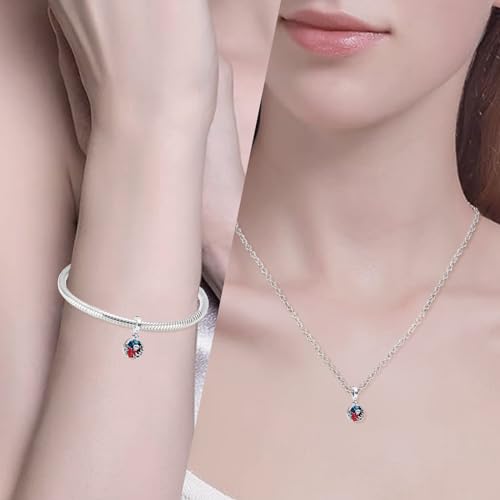 Charms Beads 925 Sterling Silver Animal Heart Flower Friend Dangle Pendant with 5A Cubic fits for Charms Bracelets for Woman Valentine's Day Mother's Day Christmas Graduation Birthday Gift - style: D27-Marine Coral Fish Ocean