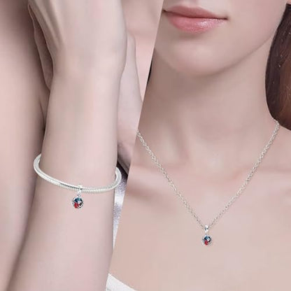 Charms Beads 925 Sterling Silver Animal Heart Flower Friend Dangle Pendant with 5A Cubic fits for Charms Bracelets for Woman Valentine's Day Mother's Day Christmas Graduation Birthday Gift - style: D27-Marine Coral Fish Ocean