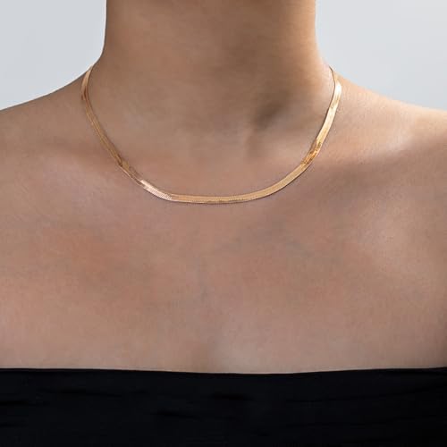 Chunky Cross Necklace for Women,Gold Silver Layered Hammered Cross Pendant Necklace Statement Paperclip Toggle Charm Chain Herringbone Snake Choker Christian Jewelry Outfit Accessories - color: BGold Set
