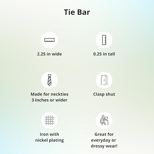 tiemart Tie Bar - style: Silver