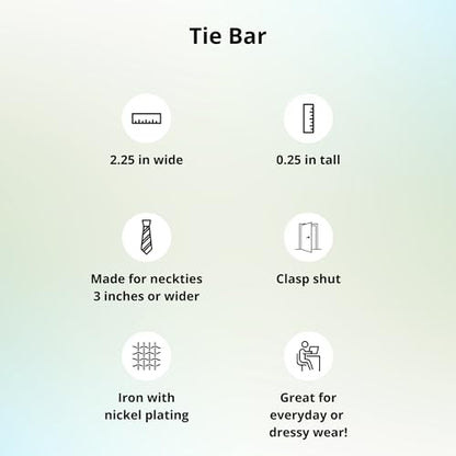 tiemart Tie Bar - style: Silver