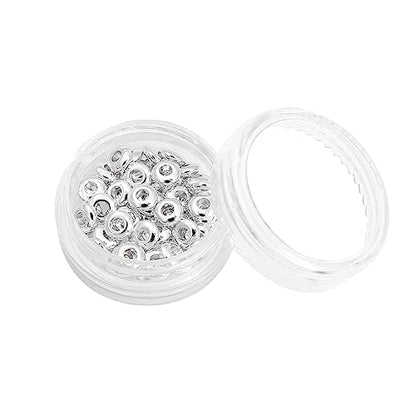 Silver Plated Roudelle Spacer Beads 5x1.8mm 50pcs for Jewelry Making Findings Non Tarnish - color: Silver, size: 5x1.8mm Roudelle