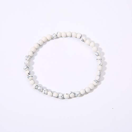 4MM Mini Gemstone Energy Bracelets Tiny Bracelet Natural Stone Statement Bracelet Charm Beaded Couples Bracelets