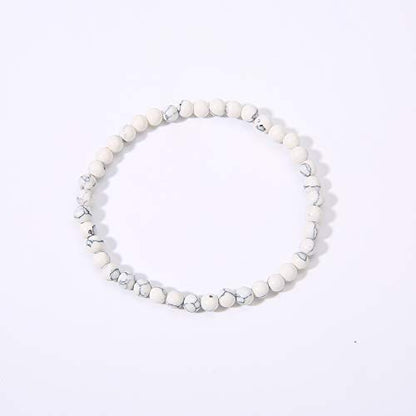 4MM Mini Gemstone Energy Bracelets Tiny Bracelet Natural Stone Statement Bracelet Charm Beaded Couples Bracelets