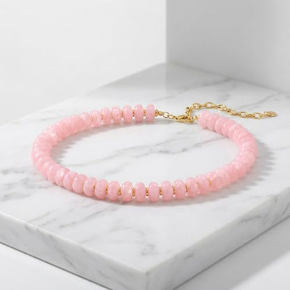 Chunky Beaded Necklace for Women, Colorful Trendy Statement Summer Jewelry Gift - color: necklace-28