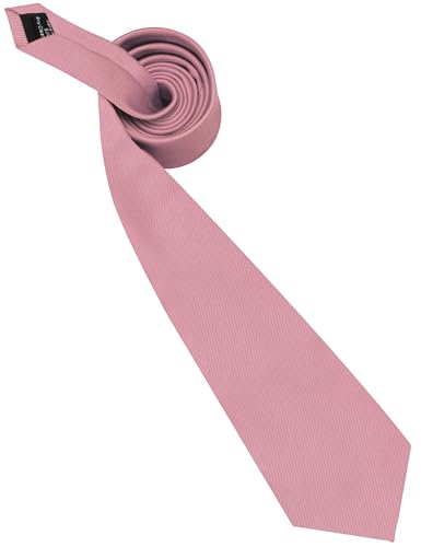 GUSLESON Classic New 3.15"（8cm） Men's Solid Color Necktie Wedding Business Tie + Gift Box - color: Dusty Rose