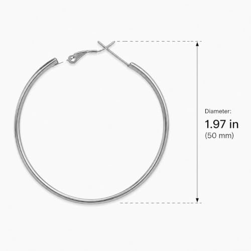 Big Chunky Gold Hoop Earrings for Women Beaded Large Statement Earrings Lightweight Fashion Jewelry Daily Wear Party Gift - color: E3:Silver 5cm