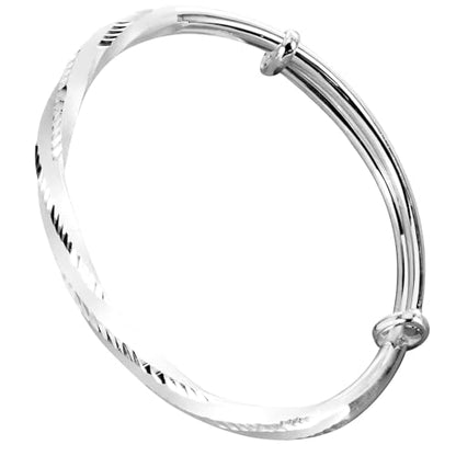 925 Sterling Silver Bangles For Women Handmade Silver Bangles Open Adjustable Bangle Bracelets For Women Silver Open Cuff Bracelets Stackable Wrap Bangles Festival Jewelry Gifts - color: Style 19