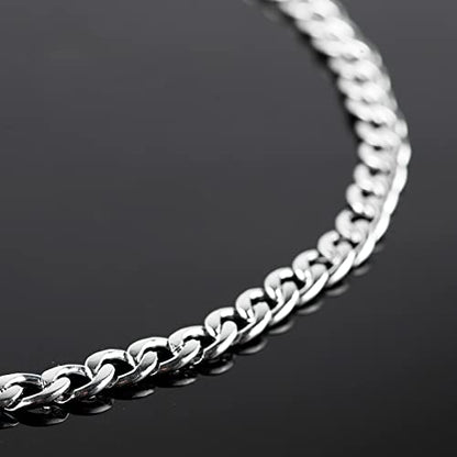 16.4 Feet Stainless Steel Curb Chains Chunky 6mm Twisted Links Necklace Chain Bulk with Open Jump Rings Lobster Clasps for Women Men Bracelet Jewelry Making - color: Twist_9x6mm