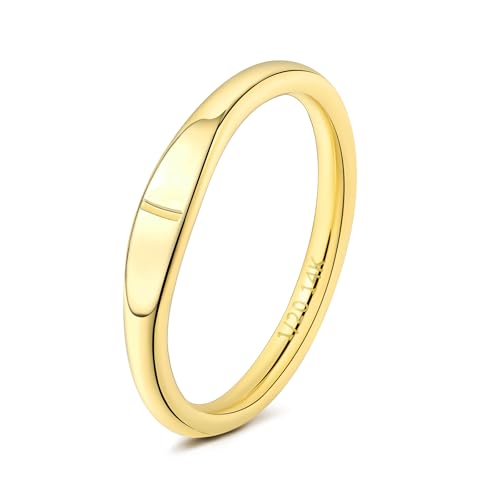 Gold Initial Rings for Women Non Tarnish Thumb Rings for Teen Girls 14K Gold plated for Women - color: I