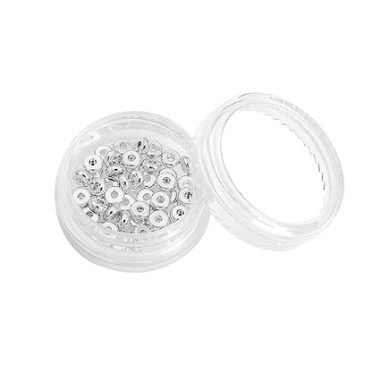 Silver Plated Disk Spacer Beads 4x1.5mm 50pcs for Jewelry Making Findings Non Tarnish - color: Silver, size: 4x1.5mm Disk