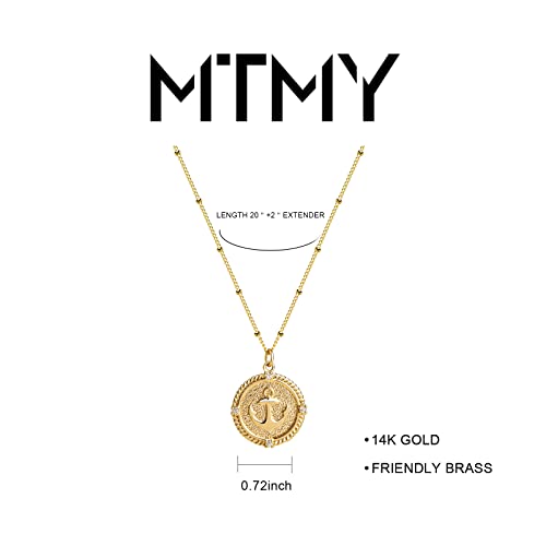 MTMY Gold Starfish Necklace 14K Gold Plated Shell Conch Ocean Pendant Necklace for Women Beach Summer Jewelry - style: anchor