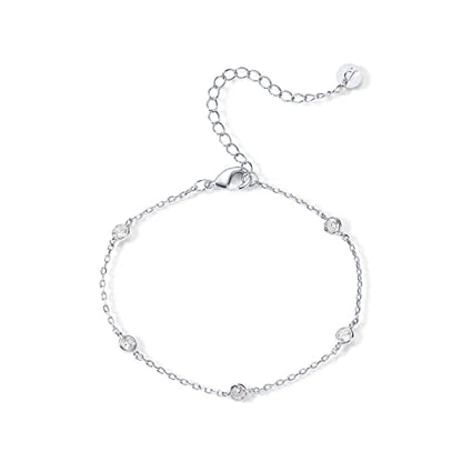 PAVOI 14K Gold Plated Beaded Bracelet for Women | Stackable Gold Bead Bracelet | Adjustable Dainty Gold Jewelry - style: Station