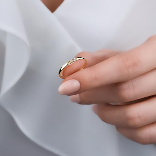 Dainty Multi-Stone Ring, 1-10 selectable Birthstones Ring, Minimalist Ring, Handmade Family Ring, Custom Ring, Personalized Gift, Mothers Day Gift, 14K gold & 925K Silver Ring - style: 10 birthstones