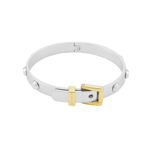 Michael Kors Silver-Tone Bracelet for Women; Bracelets; Jewelry for Women - color: Two Tone Bangle