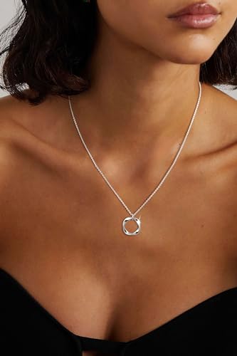 14K Gold Silver Plated Layered Necklaces for Women Trendy | Necklaces for Women Trendy, Stackable Dainty Chain Necklace, Beach Cute Fashion Pendant Choker Necklace, Jewelry Set Gifts - color: 3PCS / Twisted Circle & 2 Chains - Silver
