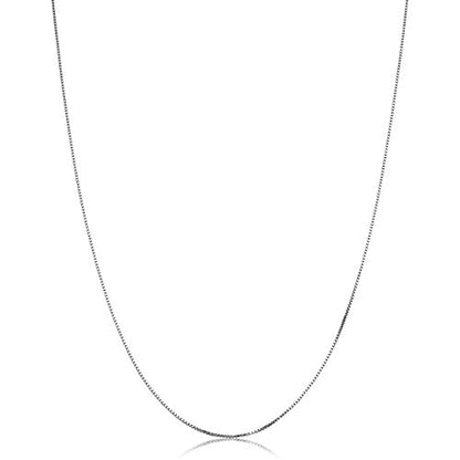 Kooljewelry 14k White Gold Box Chain Pendant Necklace for Women (0.6mm, 0.7mm, 0.8mm or 1mm/ lengths from 13 to 30 inches) - size: 24 inch, style: 0.6 mm wide