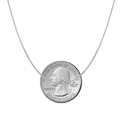 Savlano 925 Sterling Silver Solid 0.8mm Box Adjustable Bolo 14-24 Inch Chain Necklace For Women - Made in Italy Comes With a Gift Box - style: Silver