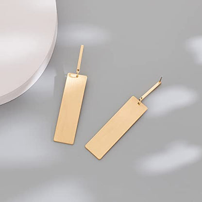 Gold Drop Dangle Earrings Long Geometric Dangle Earrings for Women Statement Jewelry Gifts - color: Dangle B