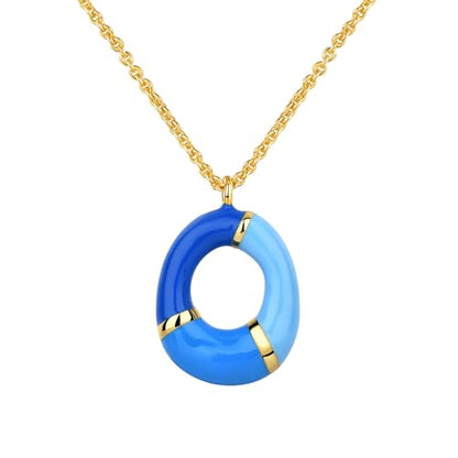 Kainier Bubble Letter Initial Necklace for Women, Colorful Balloon Alphabet Name Pendant Dainty Cute 14K Gold Plated Necklaces Jewelry Gifts… - color: Colourful, style: O