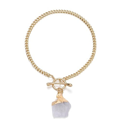 Crystal Bracelet for Women, Dainty 14K Gold Plated Chain Bracelet | Handmade Healing Crystals and Stones Spiritual Jewelry Gifts for Women - style: Moonstone Bracelet