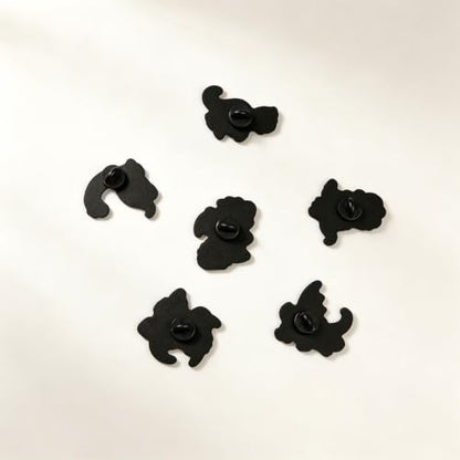4/6/9/10/12/16/20PCS Cute Enamel Pins Bulk Set, Art Aesthetic Lapel Brooches, Humorous Quote Pins for Backpacks Jackets Hats Bags, Novelty Cool Badges for Women, Men, Teens, Kids - style: 6pcs Dinasour