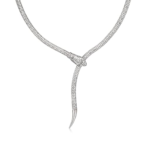 Ross-Simons Italian Sterling Silver Adjustable Snake Necklace