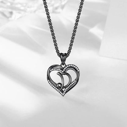 INFUSEU Unique Initial Necklaces for Women Girls Small Heart Letter Jewelry, Meaningful Personalized Gifts - style: D
