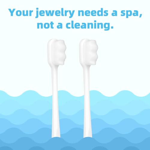 Penitue 4pcs Silver Jewelry Cleaner Kit, 2pcs Silver Cleaning Cloth & 2pcs Soft Brushes for Coins Diamonds Bracelets Rings Watches Tarnish Removal & Scratch-Free Cleaning Polishing