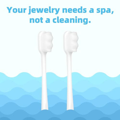 Penitue 4pcs Silver Jewelry Cleaner Kit, 2pcs Silver Cleaning Cloth & 2pcs Soft Brushes for Coins Diamonds Bracelets Rings Watches Tarnish Removal & Scratch-Free Cleaning Polishing
