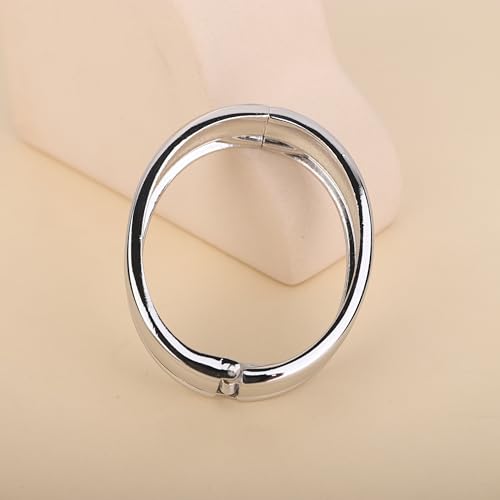 Grunge Minimalist Metal Wide Irregular Bangle Cuff Bracelet Hammered Open Wrist Cuff Gothic Chunky Bangle Statement Bracelets for Women