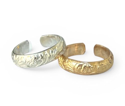 Toe Ring | The Coastline | 14K Gold Filled or Sterling Silver Adjustable Toe Ring | Attire for Your Toes | Toe Rings for Women | Unique Quality Foot Jewelry