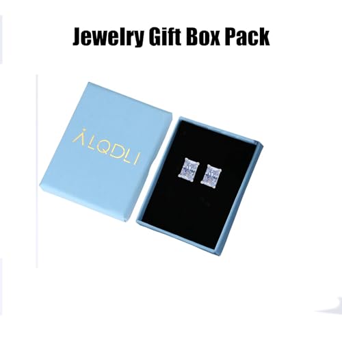 925 Sterling Silver 2-4 Carat Lab Simulation-Diamond Stud Earrings 5A Cubic Zirconia Stud Earrings Hypoallergenic White Gold Plated, Perfect Jewelry Gifts - style: Rectangular 5x7MM