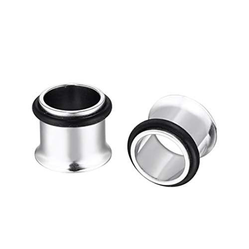 HEKEUOR Ear Tunnels Stretching Kit Stainless Steel Gauge Plugs Set Single Flared Stretching Kit 00g 7/16 1/2 9/16 5/8 3/4 7/8 1 Inch - style: 9/16" (14MM)