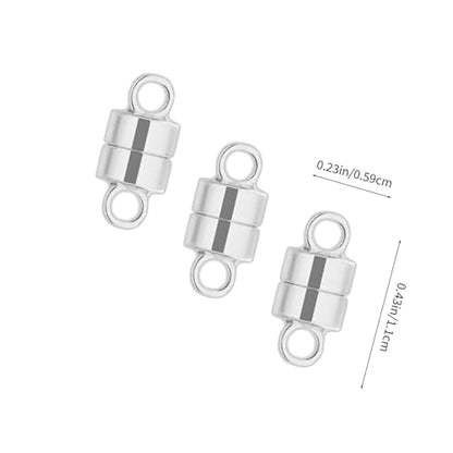 20 Pairs Silver Magnetic Clasps for Necklaces & Bracelets Strong Locking Extenders for DIY Jewelry Making Supplies Secure and Easy to Use Magnet Converters