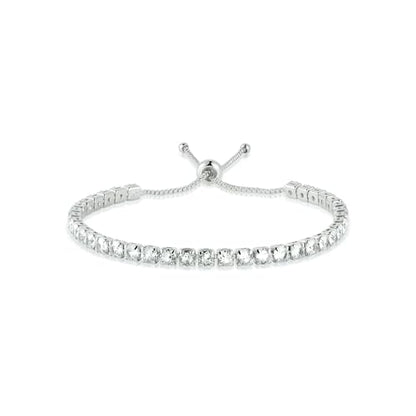 2PCS Handmade Bracelet Protection Gifts, String Adjustable Amulet Bracelet, Powerful Bracelet for Good Luck, Red Braided Bracelet for Women Mother Daughter Couples Sisters Friends - color: Silver-3 Layered Cubic Zirconia Bracelets-B