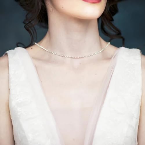 Rhinestone Layers Back Necklace Chains for Backless Dress Shinny Bridal Wedding Shoulder Body Jewelry for Women Back Body Chain - color: Gold