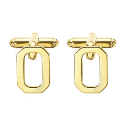 PATIKIL Initial Cufflinks, Classic Alphabet Stainless Steel Men Cuff Links 26 Letters A-Z with Box for Men Father Husband Weddings Gift Business Birthday - style: Letter O