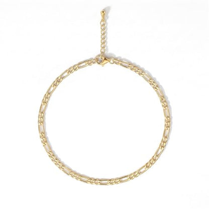Pencros Dainty Layered Anklet,14K Gold Filled Cute Beads Satellite Chain Heart Boho Adjustable Anklets for Women - color: Anchor Chain Gold