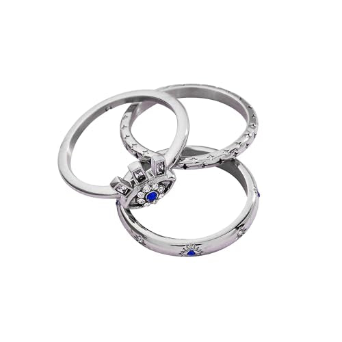 Alex and Ani Evil Eye Rings - style: Stacking Ring, Stainless Silver (Set of 3)