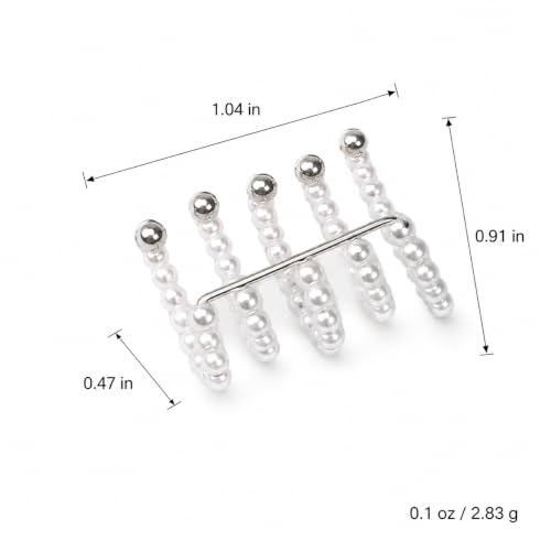 Faux Pearl Ear Cuff for Women, Multi Layer Wrap Ear Clip No Piercing, Statement Ear Crawler Jewelry for Daily Wear Party