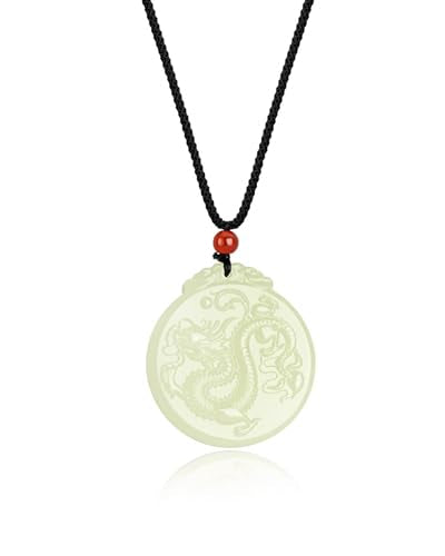 Natural Jade Cross Necklace for Men/Women Green Stone Healing Cross Pendant Necklace Christian Religious Spirit Jewelry Gift - color: H