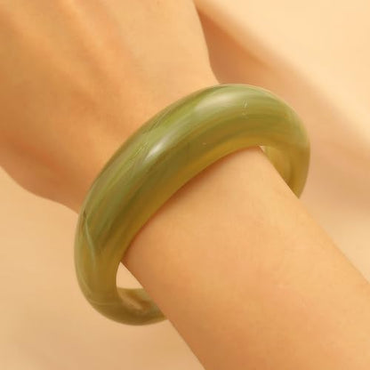 Chunky Resin Bangles Bracelet for Women Geometric Open Acrylic Cuff Bracelet Adjustable Acrylic Resin Wide Bracelets Irregular Wrist Bangle Bracelet for Women - style: Style3