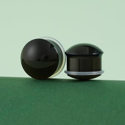 Precise Dimensions Set Color Acrylic O-Ring Ear Plugs Tunnels Gauges Stretcher Piercings Kit - color: Black, size: 15-18mm