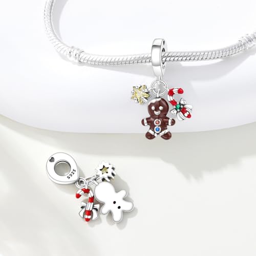 Birthday Fashion Heart Dangle Charm for Bracelets and Necklace Pendant Bead Charms Jewelry Present for Women Family Friends - style: Merry Christmas Charms