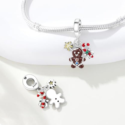 Birthday Fashion Heart Dangle Charm for Bracelets and Necklace Pendant Bead Charms Jewelry Present for Women Family Friends - style: Merry Christmas Charms