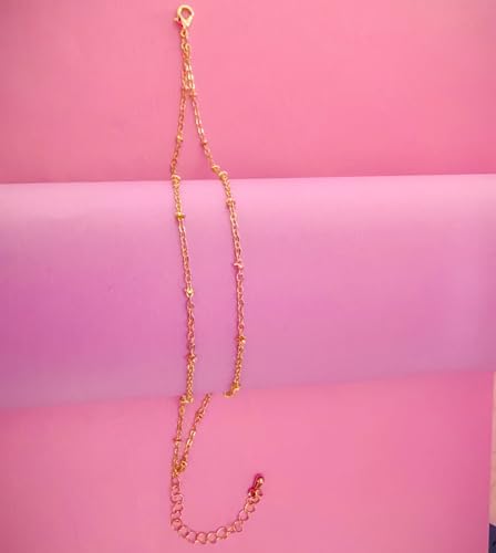 Layered Ankle Bracelets for Women, Heart Anklets Summer Beach Jewelry - style: layered