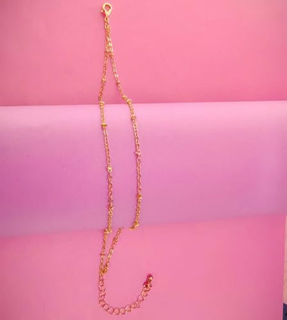 Layered Ankle Bracelets for Women, Heart Anklets Summer Beach Jewelry - style: layered