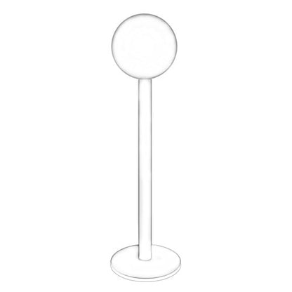 10PCS Clear Flexible UV Acrylic Tongue Labret Cheek Ring Piercing Retainer 14g 16g 3/4" 19mm - style: 10PCS - 14g 19mm
